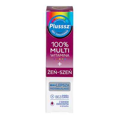 Plusssz 100% Multiwitamina + Żeń-Szeń zamów na apo-discounter.pl