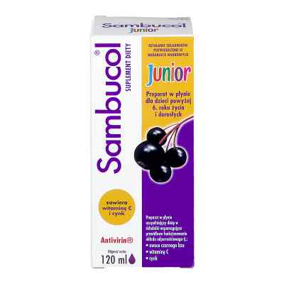 Sambucol Junior, syrop dla dzieci po 6 roku życia zamów na apo-discounter.pl