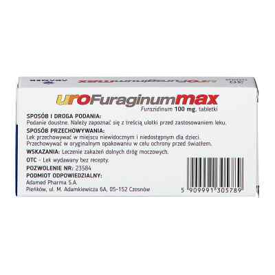UroFuraginum Max 100 mg zamów na apo-discounter.pl