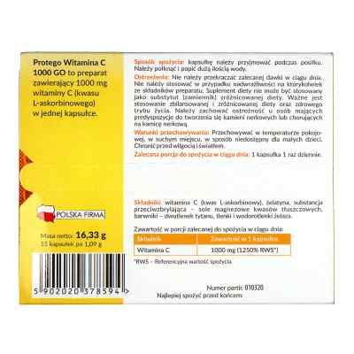 Protego witamina C 1000 Go kapsułki zamów na apo-discounter.pl