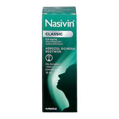 Nasivin Classic 0,05% aerozol do nosa zamów na apo-discounter.pl