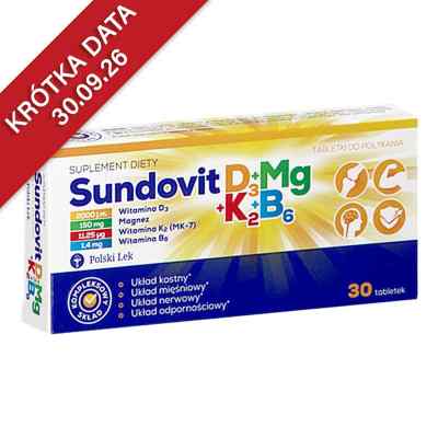 Sundovit D3+Mg+K2+B6 tabletki