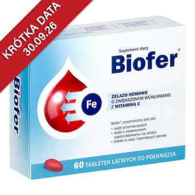 Biofer tabletki 60  od ORKLA HEALTH A/S PZN 08301146