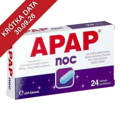 Apap Noc tabletki powlekane 24  od US PHARMACIA SP. Z O.O. PZN 08301481