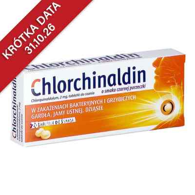 Chlorchinaldin o smaku czarnej porzeczki tabletki do ssania