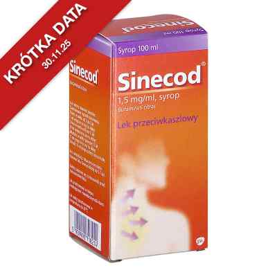 Sinecod syrop przeciwkaszlowy 100 ml od NOVARTIS CONSUMER HEALTH GMBH PZN 08301764