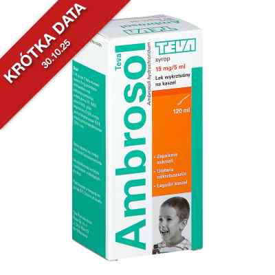 Ambrosol TEVA syrop 120 ml od PLIVA KRAKÓW Z.F. S.A. PZN 08302124