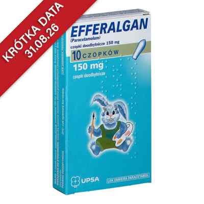 Efferalgan 150 mg czopki doodbytnicze