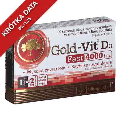 Olimp Gold-Vit witamina D3 Fast 4000 j.m. tabletki 30  od OLIMP LABORATORIES PZN 08302325