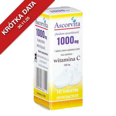 Ascorvita tabletki musujące 10  od NATUR PRODUKT PHARMA SP. Z O.O. PZN 08302583