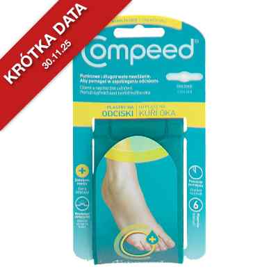 Compeed plastry nawilżające n/odciski 1,7x5,7cm 6  od LABORATOIRE HRA PHARMA PZN 08302866