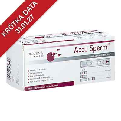 Accu Sperm Test płodności d/mężczyzn określ.stężenie plemników