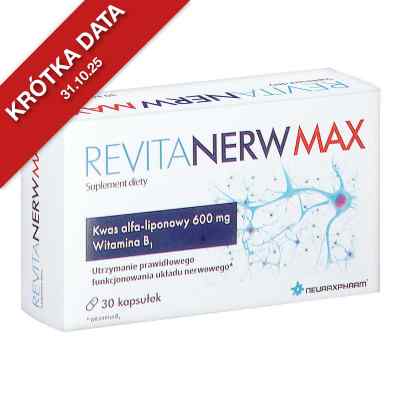 Revitanerw Max kapsułki 30  od NEURAXPHARM ARZNEIMITTEL GMBH PZN 08303115