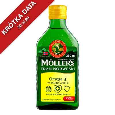 Moller's Tran Norweski cytrynowy 250 ml od ORKLA HEALTH AS PZN 08303470