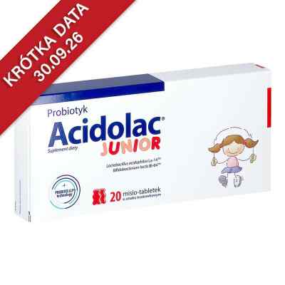 Acidolac Junior misie tabletki o smaku truskawkowym