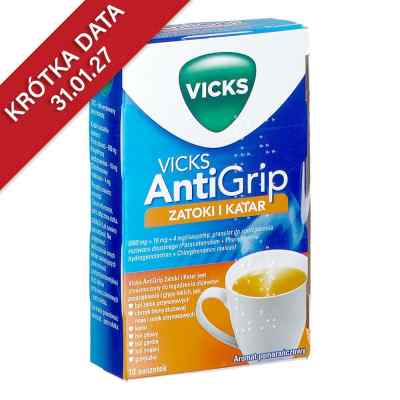 Vicks Antigrip Zatoki i Katar saszetki