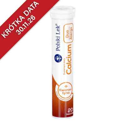 Calcium Duo Alergo + Kwercetyna pomarańcza 20 tabletki musujące