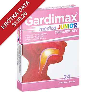 Gardimax medica junior truskawkowy tabletki do ssania