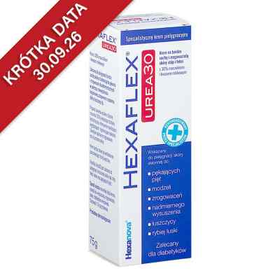 HEXAFLEX UREA 30 Krem na bardzo suchą i zrogowaciałą skórę stóp  75 g od HEXANOVA SP. Z O.O. PZN 08304318
