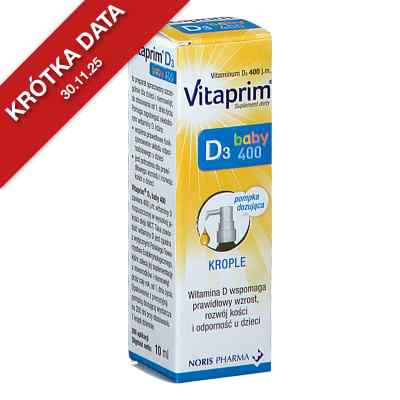 Vitaprim D3 Baby 400 krople 10 ml od  PZN 08304341