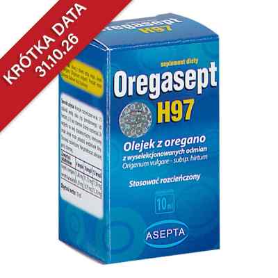 Oregasept H97 Olejek z oregano 10 ml od PRZED.PROD.FARMAC.-KOSMET.PROFARM SP. Z O.O. PZN 08304411
