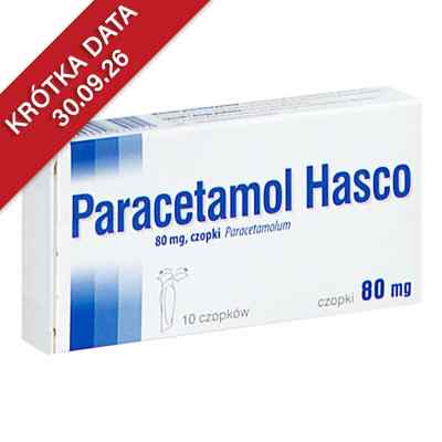 Paracetamol Hasco czopki 80 mg