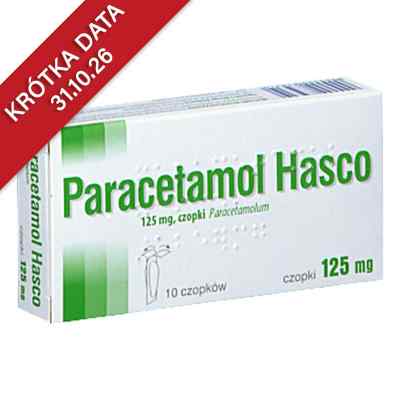 Paracetamol Hasco czopki 125 mg
