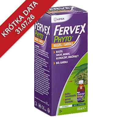 Fervex Phyto Kaszel I Gardło syrop 120 ml od LABOMAR S.P.A. PZN 08304791