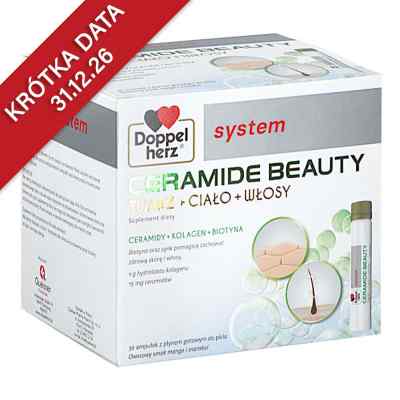 Doppelherz System Ceramide Beauty ampułki do picia 30  od QUEISSER PHARMA GMBH & CO. KG PZN 08305171