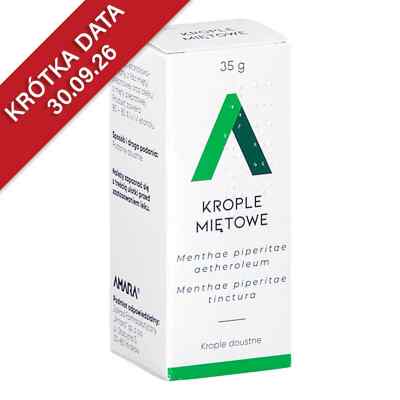Krople Miętowe 35 g od ZAKŁAD FARMACEUTYCZNY AMARA SP. Z O.O. PZN 08305553