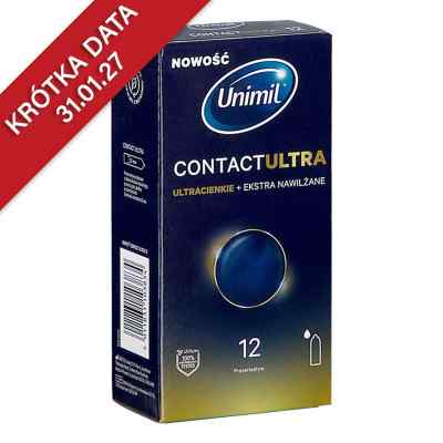 Unimil Contact Ultra Prezerwatywy ekstra nawilżane ultracienkie