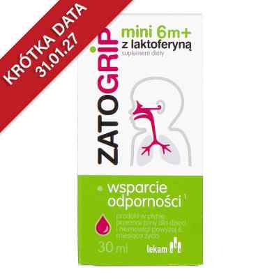 Zatogrip Mini z laktoferyną 6 m+ płyn