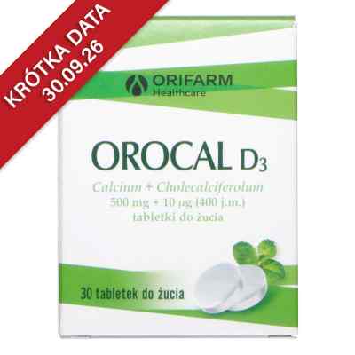 Orocal D3 tabletki do żucia