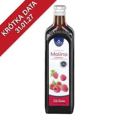 Malina - sok malinowy z witaminą C pochodzenia naturalnego 