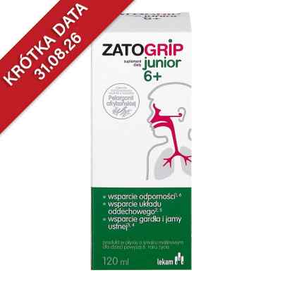 Zatogrip Junior 6+ syrop, sm. malinowy