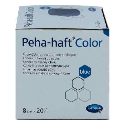 Peha Haft Color Fixierbinde latexf.8cmx20m blau zamów na apo-discounter.pl