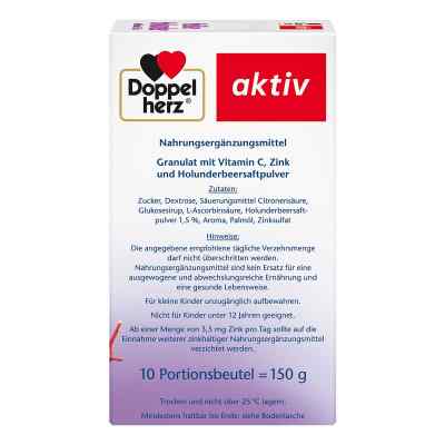 Doppelherz Heißer Holunder granulat czarny bez z wit.C + cynk zamów na apo-discounter.pl