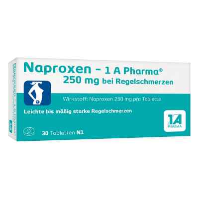 Naproxen 1a Pharma 250 mg b.Regelschmerzen Tabl. zamów na apo-discounter.pl