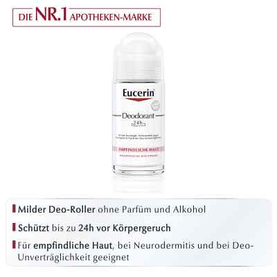 Eucerin dezodorant roll-on 24h zamów na apo-discounter.pl