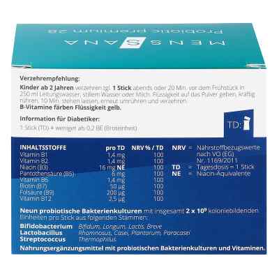 Probiotic premium 28 Menssana Beutel Probiotic premium 28 Menssana Beutel