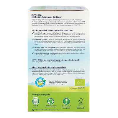 Hipp 2 Bio Folgemilch 2047 Hipp 2 Bio Folgemilch 2047