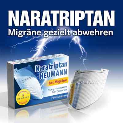 Naratriptan Heumann bei Migraene 2,5 mg Filmtabletten Naratriptan Heumann bei Migraene 2,5 mg Filmtabletten