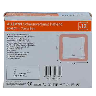 Allevyn Schaumverband haftend 7x8cm zamów na apo-discounter.pl