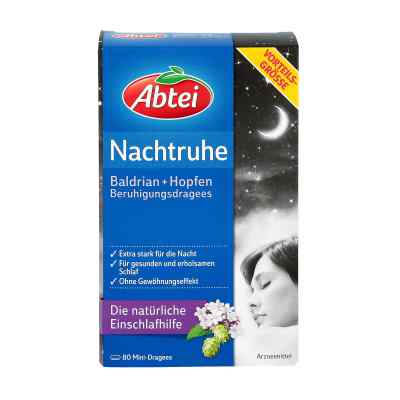 Abtei Nachtruhe Drażetki nasenne z walerianą i chmielem Abtei Nachtruhe Drażetki nasenne z walerianą i chmielem