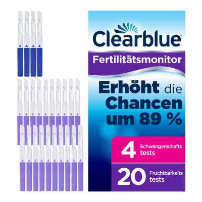 Clearblue zestaw testów 20+4 do użycia z monitorem płodności zamów na apo-discounter.pl