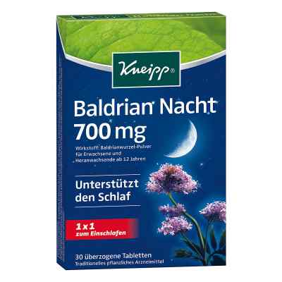 Kneipp Baldrian Nacht Tabletki powlekane z walerianą zamów na apo-discounter.pl