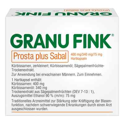Granu Fink Prosta plus Kapsułki na prostatę z owoców sabala zamów na apo-discounter.pl