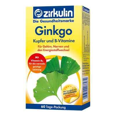 Zirkulin Ginkgo Kupfer und B-vitamine Tabletten zamów na apo-discounter.pl
