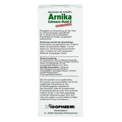 Apotheker Doktor imhoff's Arnika Schmerz-fluid S zamów na apo-discounter.pl