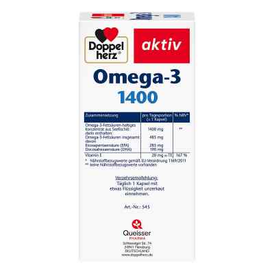 Doppelherz Kapsułki z kwasem Omega-3 1400 mg Doppelherz Kapsułki z kwasem Omega-3 1400 mg